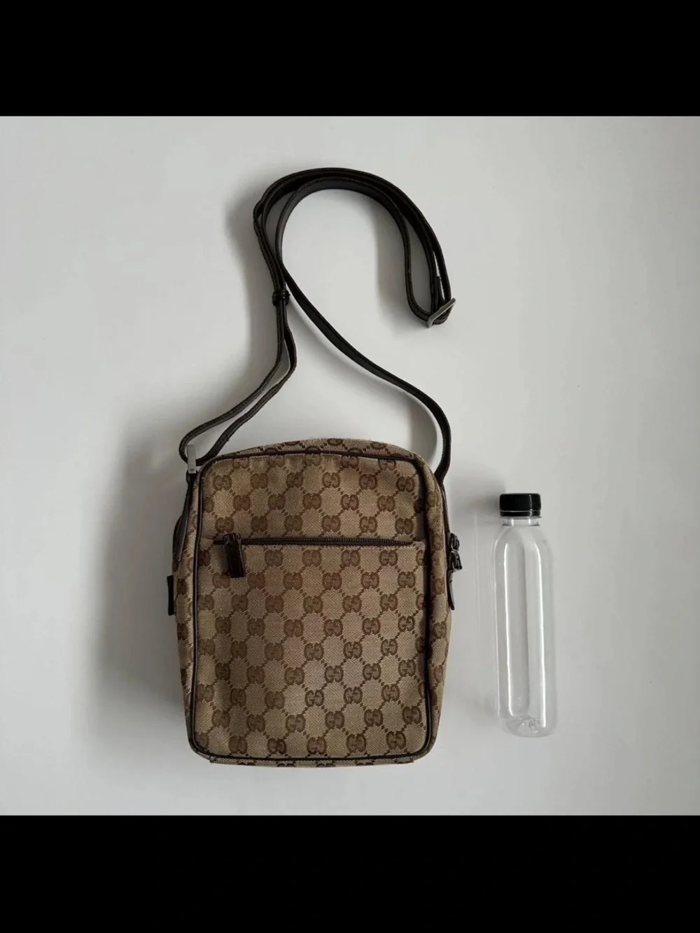 Gucci Tan/Brown GG Monogram Messenger Bag